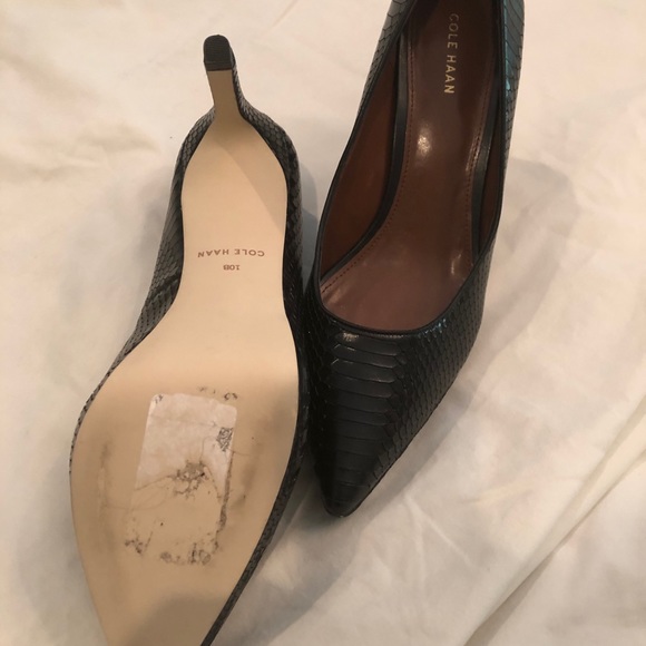 Cole Haan Black Python Pumps - Picture 7 of 7